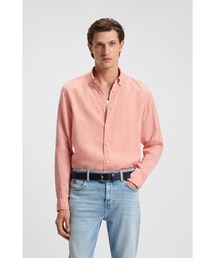 BOSS（ボス）の「レギュラーフィット ボタンダウンシャツ リネン（シャツ/ブラウス）」