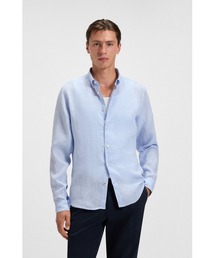 BOSS（ボス）の「レギュラーフィット ボタンダウンシャツ リネン（シャツ/ブラウス）」