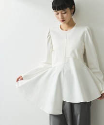 ADAM ET ROPE' | 【WEB限定】・【オケージョン】フリルペプラムロングスリーブカットソー(Tシャツ/カットソー)