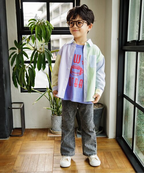 BREEZE(ブリーズ)の「【リンク/ジュニア対応】SPRING バラエティTシャツ(Tシャツ/カットソー・キッズ・ラベンダー/ライム/チャコール/オフホワイト/レッド・140/150/90/100/110/120/80/130)」の10枚目の写真