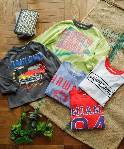 BREEZE(ブリーズ)の「【リンク/ジュニア対応】SPRING バラエティTシャツ(Tシャツ/カットソー・キッズ・ラベンダー/ライム/チャコール/オフホワイト/レッド・140/150/90/100/110/120/80/130)」の19枚目の写真