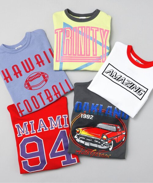 BREEZE(ブリーズ)の「【リンク/ジュニア対応】SPRING バラエティTシャツ(Tシャツ/カットソー・キッズ・ラベンダー/ライム/チャコール/オフホワイト/レッド・140/150/90/100/110/120/80/130)」の21枚目の写真