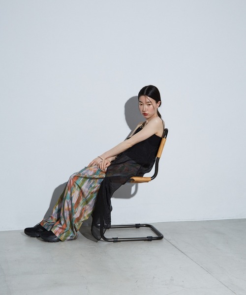 NOMINE(ノミネ)の「水彩アート ニュアンス柄 タックパンツ(その他パンツ・レディース・オレンジ/グリーン/グレイッシュブルー/その他1/その他2/その他3/その他・S/M)」の15枚目の写真