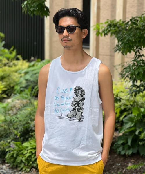 IPD(アイピーディー)の「【IPD】 BEACH BOY TANK ビーチボーイタンク(タンクトップ・メンズ・ブラック/ホワイト・LARGE/X-LARGE/MEDIUM)」の1枚目の写真