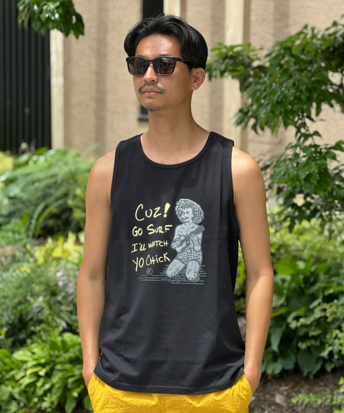 IPD(アイピーディー)の「【IPD】 BEACH BOY TANK ビーチボーイタンク(タンクトップ・メンズ・ブラック/ホワイト・LARGE/X-LARGE/MEDIUM)」の2枚目の写真