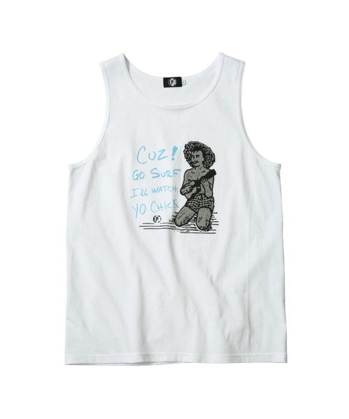 IPD(アイピーディー)の「【IPD】 BEACH BOY TANK ビーチボーイタンク(タンクトップ・メンズ・ブラック/ホワイト・LARGE/X-LARGE/MEDIUM)」の3枚目の写真