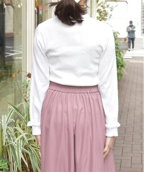 axes femme(アクシーズファム)の「バラボトルネックニットプルオーバー(ニット/セーター・レディース・キナリ/ピンク/ラベンダー/ネイビー・FREE)」の22枚目の写真