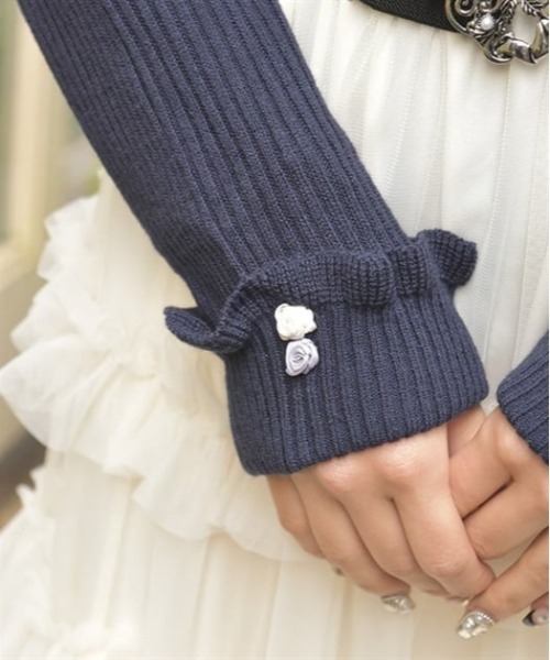 axes femme(アクシーズファム)の「バラボトルネックニットプルオーバー(ニット/セーター・レディース・キナリ/ピンク/ラベンダー/ネイビー・FREE)」の20枚目の写真