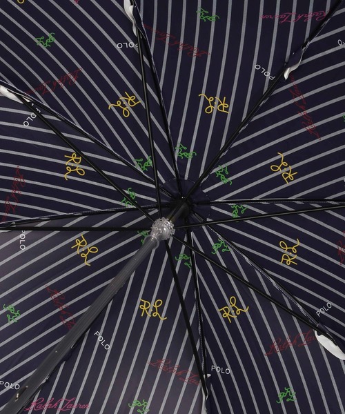 POLO Ralph Lauren 遮光雨の日OK UV晴雨兼用長傘　ストライプ POLO Ralph Lauren 遮光雨の日OK UV晴雨兼用長傘 ストライプ