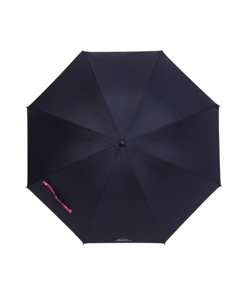 ポロラルフローレン　晴雨兼用　日傘　長傘　ブラック　ストラップ　ロゴ 日傘】ポロ ラルフ ローレン(POLO RALPH LAUREN)エンブフリル 長