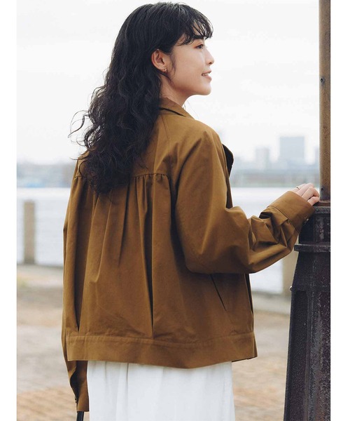 Live in comfort(リブインコンフォート)の「リブ イン コンフォート 莉子さんとつくった パリの蚤の市にありそうな アンティーク風ジャケット〈キャメル〉(ブルゾン・レディース・キャメル・L/LL/3L/M/4L/S)」の11枚目の写真