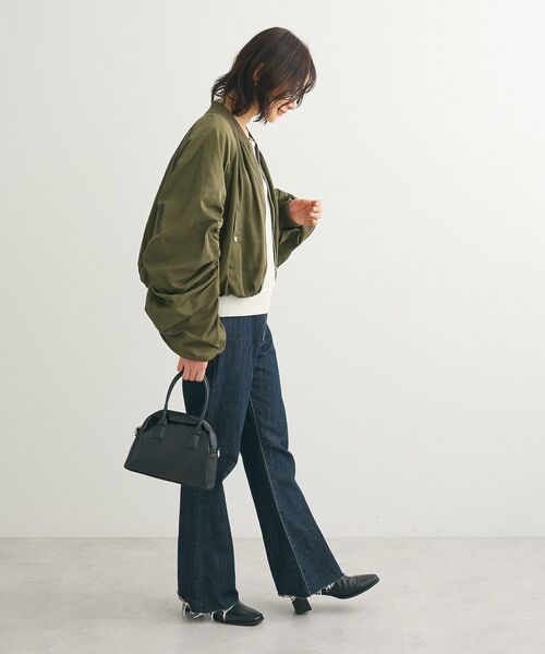 Sugar spoon(シュガースプーン)の「・SUGAR SPOON ボリュームギャザーMA-1(ブルゾン・レディース・アイボリー/ブラック/カーキ・FREE)」の18枚目の写真