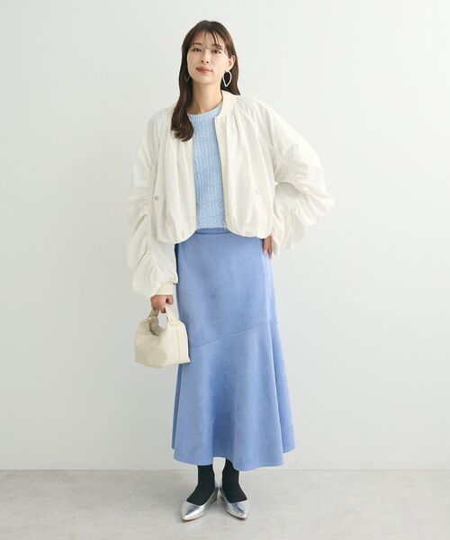 Sugar spoon(シュガースプーン)の「・SUGAR SPOON ボリュームギャザーMA-1(ブルゾン・レディース・アイボリー/ブラック/カーキ・FREE)」の22枚目の写真