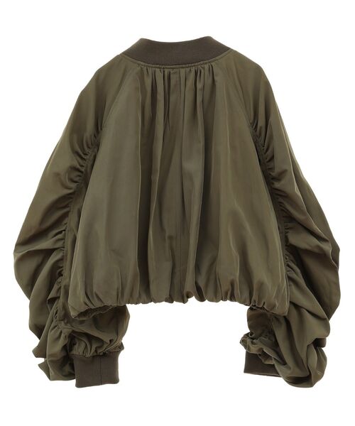 Sugar spoon(シュガースプーン)の「・SUGAR SPOON ボリュームギャザーMA-1(ブルゾン・レディース・アイボリー/ブラック/カーキ・FREE)」の5枚目の写真