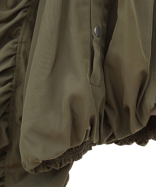 Sugar spoon(シュガースプーン)の「・SUGAR SPOON ボリュームギャザーMA-1(ブルゾン・レディース・アイボリー/ブラック/カーキ・FREE)」の8枚目の写真