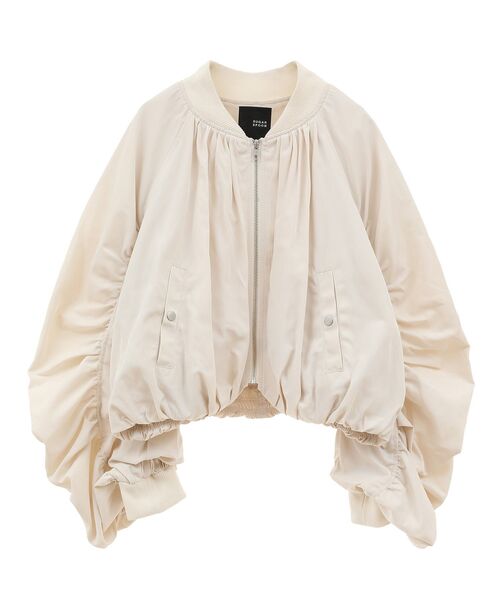 Sugar spoon(シュガースプーン)の「・SUGAR SPOON ボリュームギャザーMA-1(ブルゾン・レディース・アイボリー/ブラック/カーキ・FREE)」の13枚目の写真