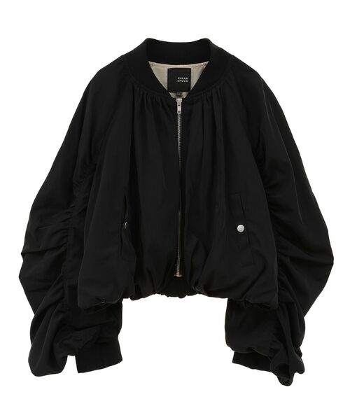 Sugar spoon(シュガースプーン)の「・SUGAR SPOON ボリュームギャザーMA-1(ブルゾン・レディース・アイボリー/ブラック/カーキ・FREE)」の14枚目の写真