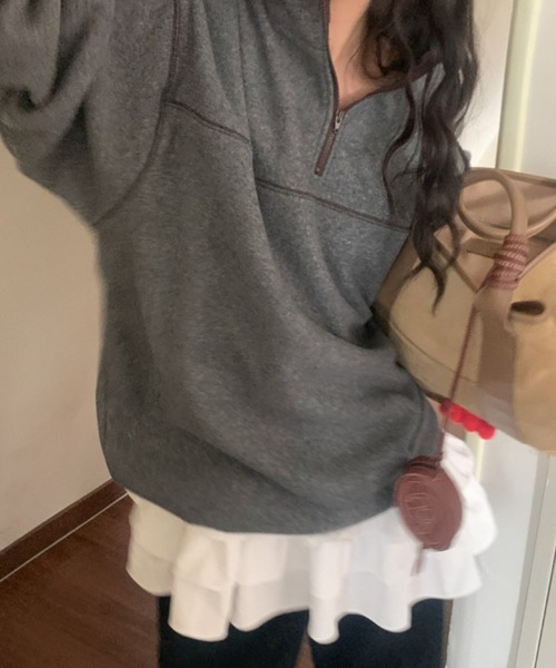 FREE STYLISTS(フリー スタイリスト)の「YUGA_YGMC ティアードフリルキャミソール(キャミソール・レディース・ホワイト/ブラック・FREE)」の11枚目の写真