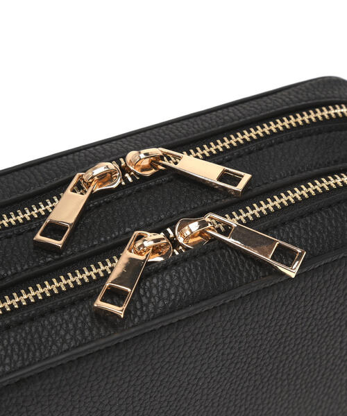 FREE'S MART（フリーズマート）の「◆Ｗジップバッグ（ショルダーバッグ・レディース・ホワイト/ブラック/ブルー・ﾌﾘ-）」の16枚目の写真