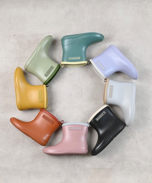 MARKEY'S（マーキーズ）の「レインシューズ（レインシューズ・キッズ・ラベンダー/オレンジ/マスタード/ピンク/ブラック/カーキ/グレー/ブルー・13cm/14cm/15cm/16cm/17cm/18cm/19cm/20cm）」の9枚目の写真