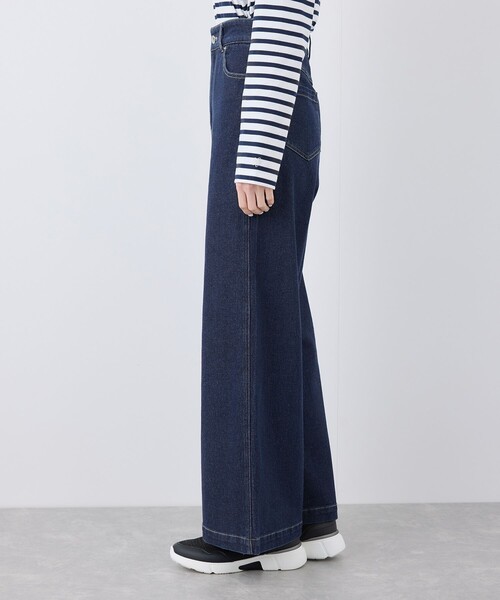 ROPE' PICNIC(ロペピクニック)の「【ウエスト革命デニム】ウエストシェイプデニムワイドパンツ(デニムパンツ・レディース・ネイビー/サックスブルー・36/38/40)」の15枚目の写真