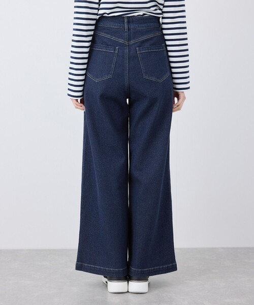 ROPE' PICNIC(ロペピクニック)の「【ウエスト革命デニム】ウエストシェイプデニムワイドパンツ(デニムパンツ・レディース・ネイビー/サックスブルー・36/38/40)」の14枚目の写真