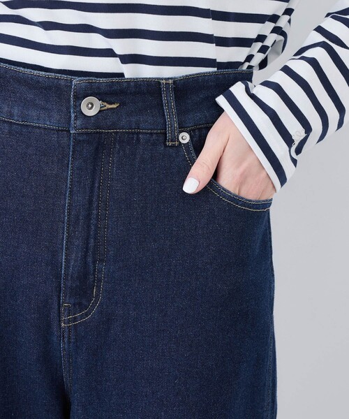 ROPE' PICNIC(ロペピクニック)の「【ウエスト革命デニム】ウエストシェイプデニムワイドパンツ(デニムパンツ・レディース・ネイビー/サックスブルー・36/38/40)」の11枚目の写真