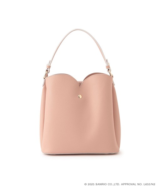 VIS（ビス）の「【マイメロディ&クロミ】 VIS別注モデルハートカットバッグ＆チャームSET（ハンドバッグ・レディース・ピンク/ブラック・FREE）」の11枚目の写真