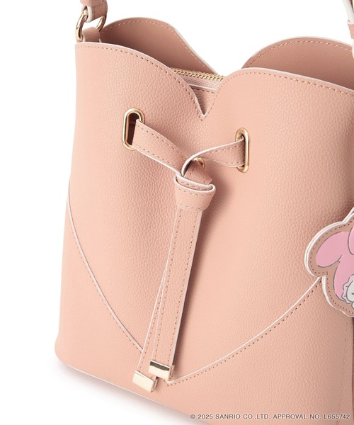 VIS（ビス）の「【マイメロディ&クロミ】 VIS別注モデルハートカットバッグ＆チャームSET（ハンドバッグ・レディース・ピンク/ブラック・FREE）」の12枚目の写真