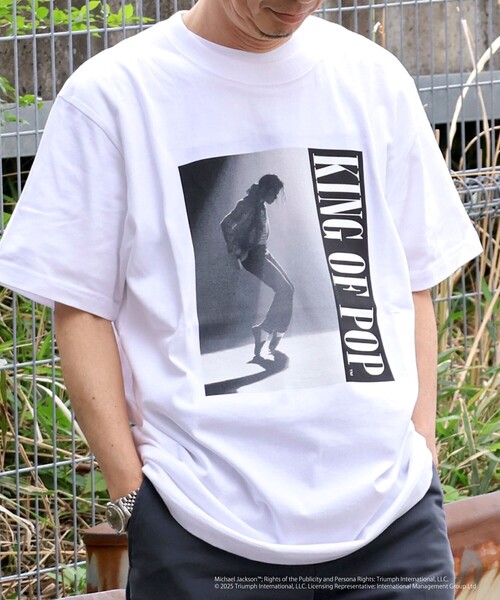 GOOD ROCK SPEED(グッドロックスピード)の「【GOOD ROCK SPEED】別注 MICHAEL JACKSON T 25SS(Tシャツ/カットソー・メンズ・ホワイト/ホワイト系その他/ブラック系その他/ブラック系その他2/ホワイト系その他2/ブラック・S/M/L)」の2枚目の写真