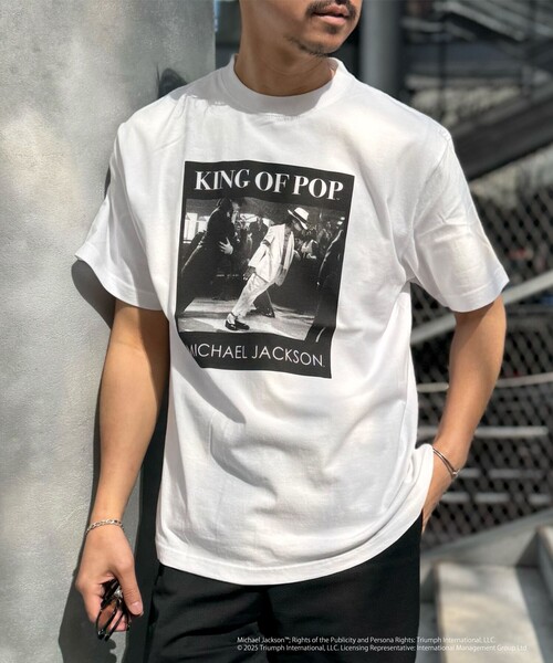 GOOD ROCK SPEED(グッドロックスピード)の「【GOOD ROCK SPEED】別注 MICHAEL JACKSON T 25SS(Tシャツ/カットソー・メンズ・ホワイト/ホワイト系その他/ブラック系その他/ブラック系その他2/ホワイト系その他2/ブラック・S/M/L)」の1枚目の写真