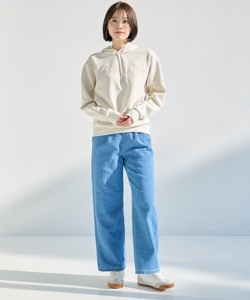 Arnold Palmer（アーノルドパーマー）の「エアーデニム イージーパンツ（デニムパンツ・レディース・インディゴブルー/サックスブルー・M/L/S）」の11枚目の写真