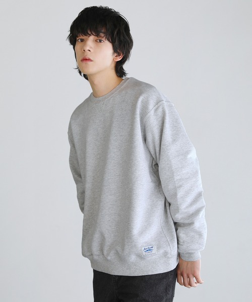 JACK PURCELL(ジャックパーセル)の「CONVERSE JACK PURCELL コーマ裏毛クルーネック長袖プルオーバー(スウェット・メンズ・ブルー/グレー/ブラック・L/M/S)」の1枚目の写真