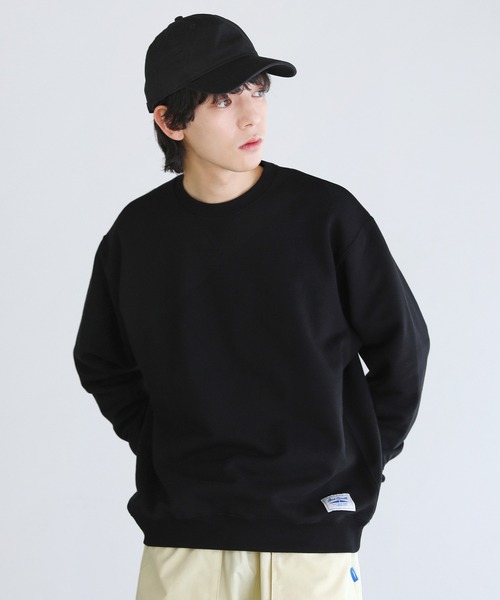 JACK PURCELL(ジャックパーセル)の「CONVERSE JACK PURCELL コーマ裏毛クルーネック長袖プルオーバー(スウェット・メンズ・ブルー/グレー/ブラック・L/M/S)」の2枚目の写真