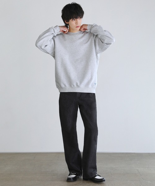 JACK PURCELL(ジャックパーセル)の「CONVERSE JACK PURCELL コーマ裏毛クルーネック長袖プルオーバー(スウェット・メンズ・ブルー/グレー/ブラック・L/M/S)」の11枚目の写真