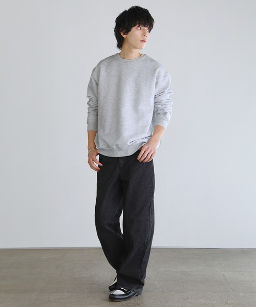 JACK PURCELL(ジャックパーセル)の「CONVERSE JACK PURCELL コーマ裏毛クルーネック長袖プルオーバー(スウェット・メンズ・ブルー/グレー/ブラック・L/M/S)」の13枚目の写真