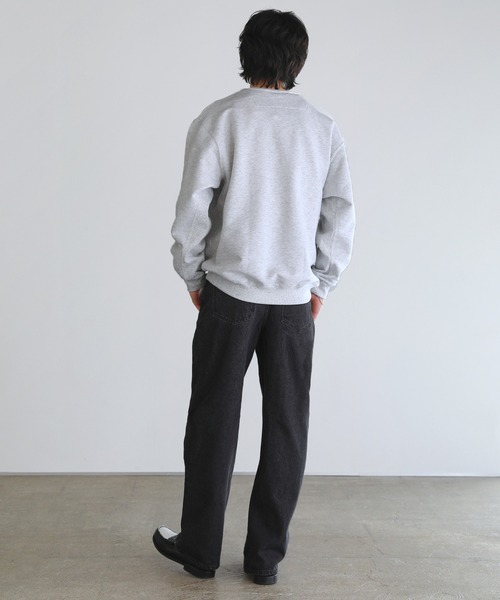 JACK PURCELL(ジャックパーセル)の「CONVERSE JACK PURCELL コーマ裏毛クルーネック長袖プルオーバー(スウェット・メンズ・ブルー/グレー/ブラック・L/M/S)」の14枚目の写真