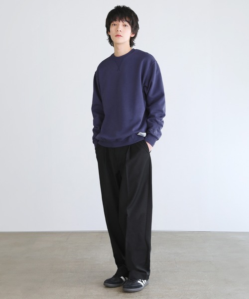 JACK PURCELL(ジャックパーセル)の「CONVERSE JACK PURCELL コーマ裏毛クルーネック長袖プルオーバー(スウェット・メンズ・ブルー/グレー/ブラック・L/M/S)」の19枚目の写真