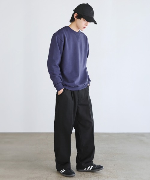 JACK PURCELL(ジャックパーセル)の「CONVERSE JACK PURCELL コーマ裏毛クルーネック長袖プルオーバー(スウェット・メンズ・ブルー/グレー/ブラック・L/M/S)」の21枚目の写真