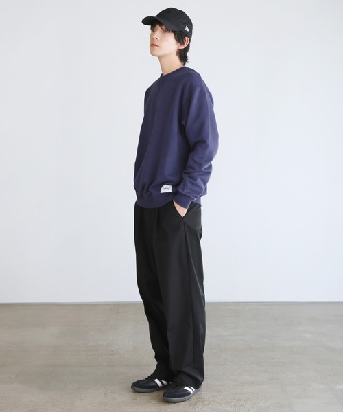 JACK PURCELL(ジャックパーセル)の「CONVERSE JACK PURCELL コーマ裏毛クルーネック長袖プルオーバー(スウェット・メンズ・ブルー/グレー/ブラック・L/M/S)」の22枚目の写真