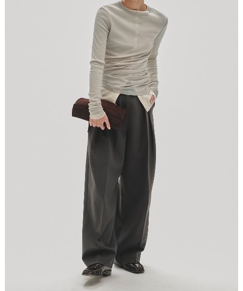 TODAYFUL（トゥデイフル）の「Round Leather Bag（ハンドバッグ・レディース・ダークブラウン・FREE）」の10枚目の写真