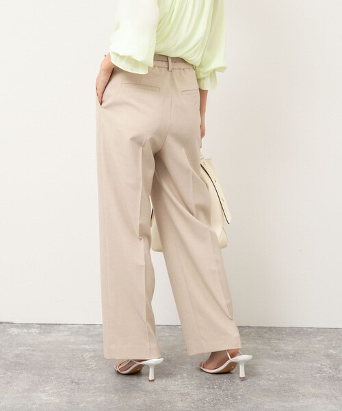 NOLLEY’S（ノーリーズ）の「《セットアップ対応》ウォッシャブル高機能麻調愛されワイドパンツ（その他パンツ・レディース・ネイビー/ベージュ/ラベンダー/ミント・34/40/38/36）」の19枚目の写真