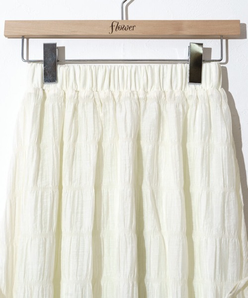 flower(フラワー)の「サイドリボンスカート(スカート・レディース・アイボリー/ベージュ・FREE)」の6枚目の写真