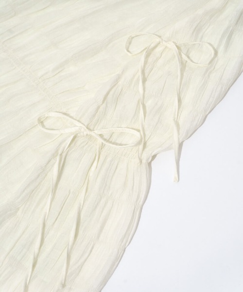 flower(フラワー)の「サイドリボンスカート(スカート・レディース・アイボリー/ベージュ・FREE)」の8枚目の写真