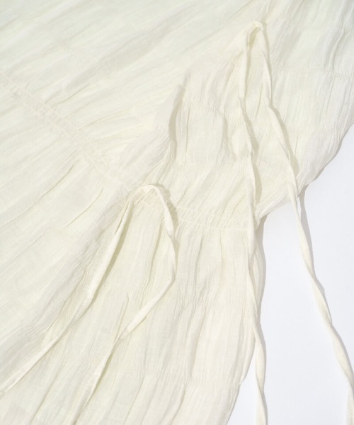 flower(フラワー)の「サイドリボンスカート(スカート・レディース・アイボリー/ベージュ・FREE)」の9枚目の写真