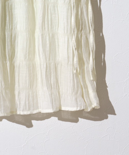 flower(フラワー)の「サイドリボンスカート(スカート・レディース・アイボリー/ベージュ・FREE)」の10枚目の写真