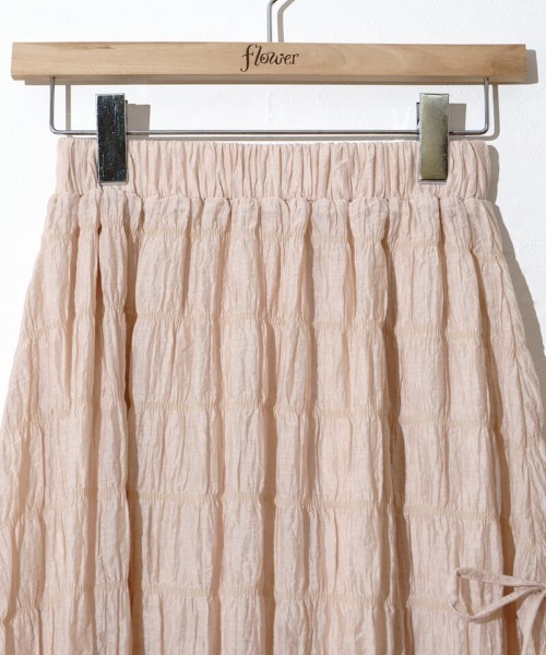 flower サイドリボンスカート side ribbon skirt～ｻｲﾄﾞﾘﾎﾞﾝｽｶｰﾄ | flower／フラワー公式通販