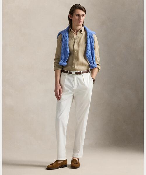 POLO RALPH LAUREN（ポロ ラルフ ローレン）の「クラシック フィット リネン シャツ（シャツ/ブラウス・メンズ・ブラウン系3・M/L/XXL/XS/XL/S）」の5枚目の写真