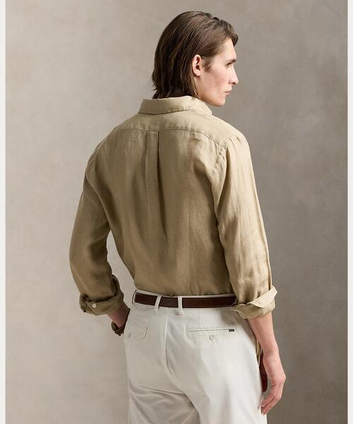 POLO RALPH LAUREN（ポロ ラルフ ローレン）の「クラシック フィット リネン シャツ（シャツ/ブラウス・メンズ・ブラウン系3・M/L/XXL/XS/XL/S）」の6枚目の写真