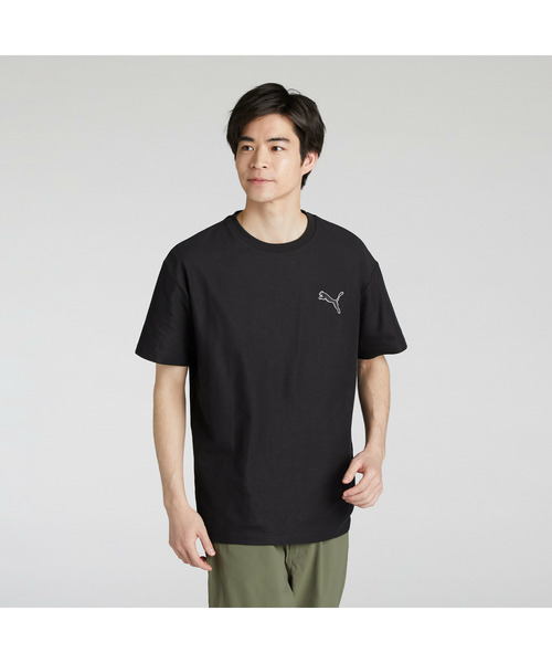PUMA(プーマ)の「PUMA プーマ メンズ ESS MX キャット EMB ピケ 半袖 Tシャツ(Tシャツ/カットソー・メンズ・ホワイト/ブラック/ブルー系その他・LARGE/MEDIUM/XX-LARGE/X-LARGE/SMALL)」の4枚目の写真